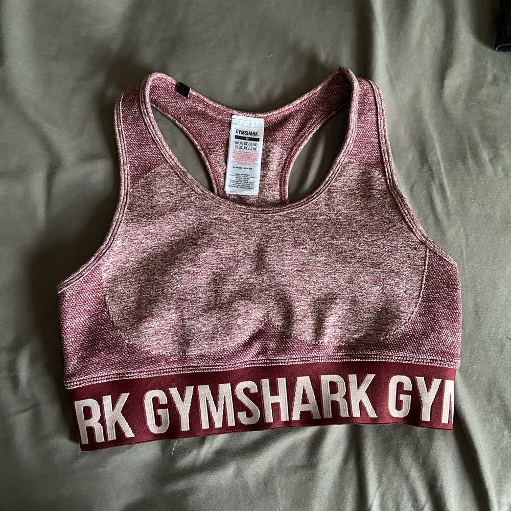 SOLD Gymshark Flex Bra in Claret Marl